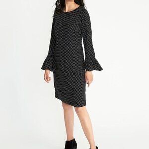 Old Navy Women's Black Polka Dot Shift Dress size XXL